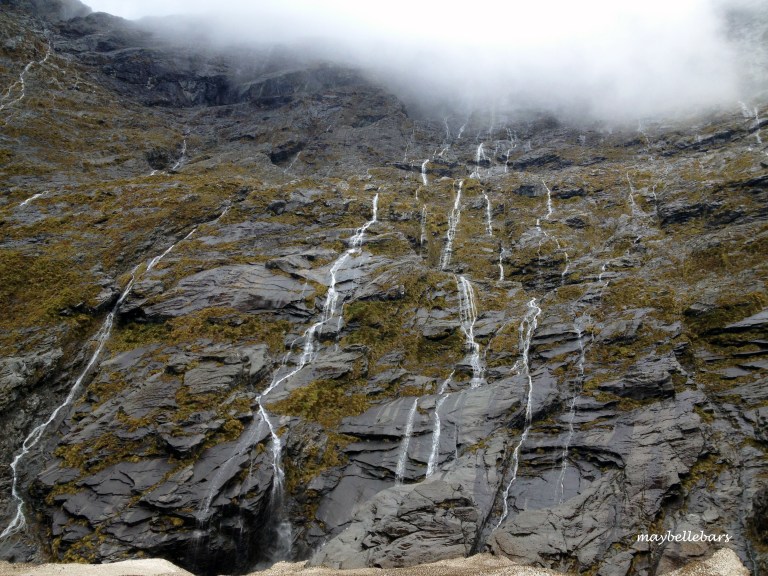Considered this as one my fave shots. The  hundreds of temporary waterfalls on the way to Milford Sound amazes me