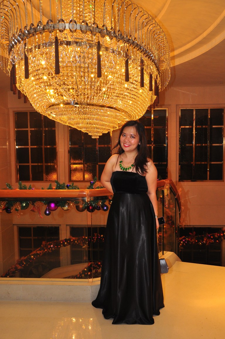 At our company's year-end party last year.