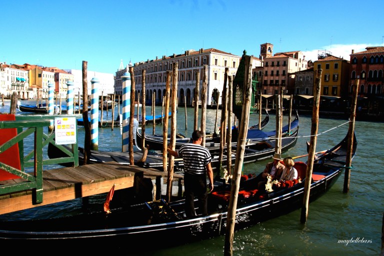 6th Leg: Venice.  Vibrant and vivid indeed.  From the train station, we walked our way to St. Mark's Basilica to enjoy the pretty view of alleyways, gondolas and colorful masks, then we took a boat ride going back.