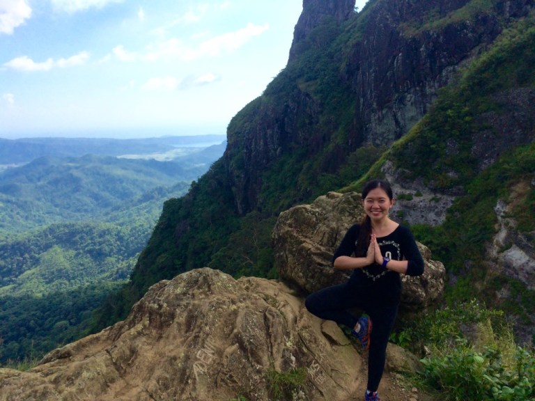 I find balance when I climb mountains